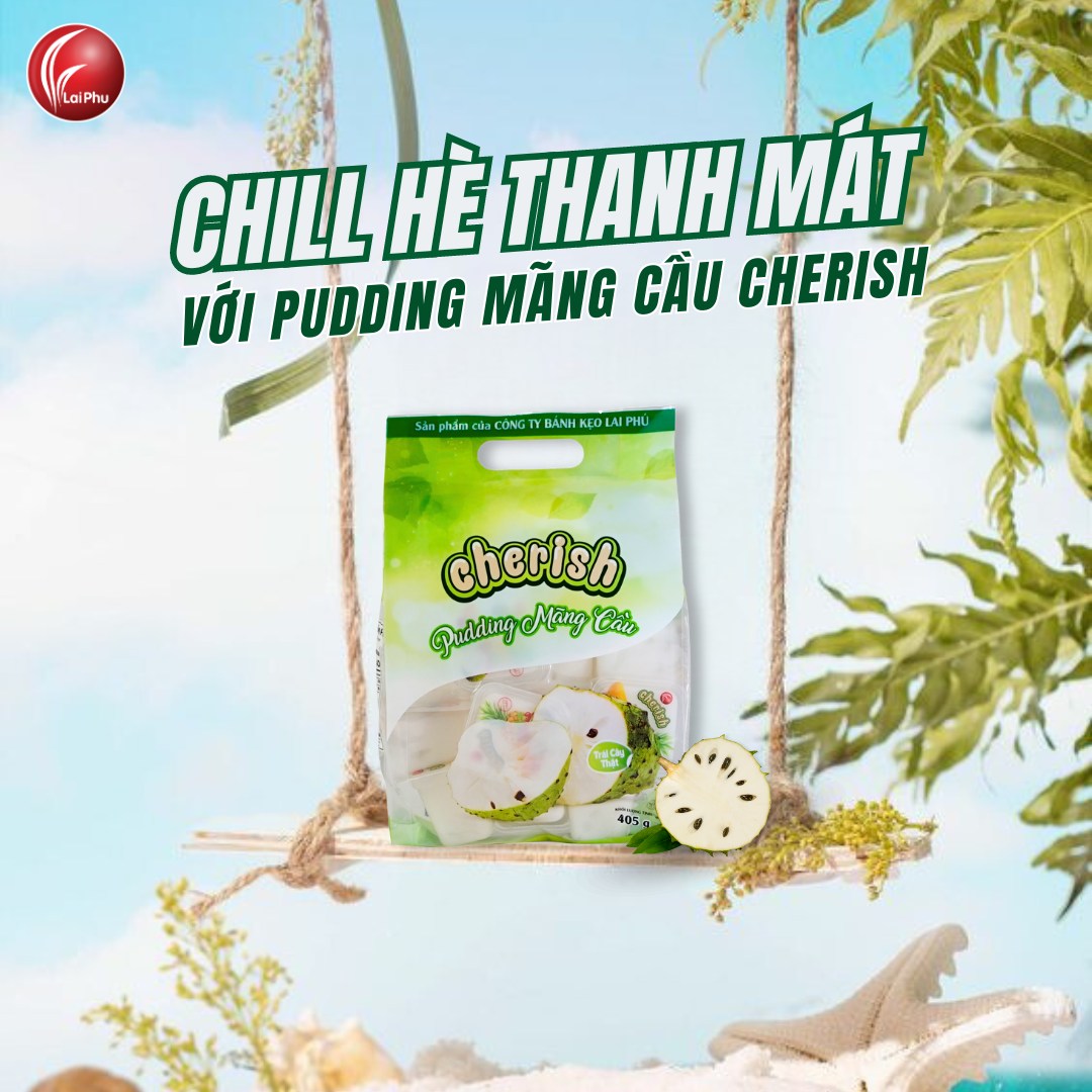 Thạch Pudding Cherish Vị Mãng Cầu 405G