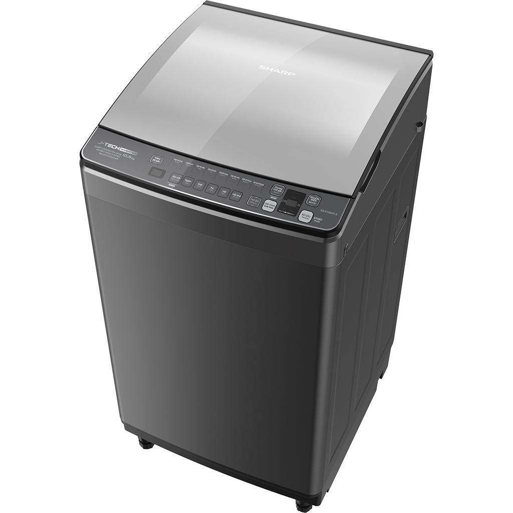[TRẢ GÓP 0%] Máy giặt Sharp Inverter 10.5 kg ES-X105HV-S (Giá áp dụng giao tại HN, HCM& các tỉnh liên hệ shop)