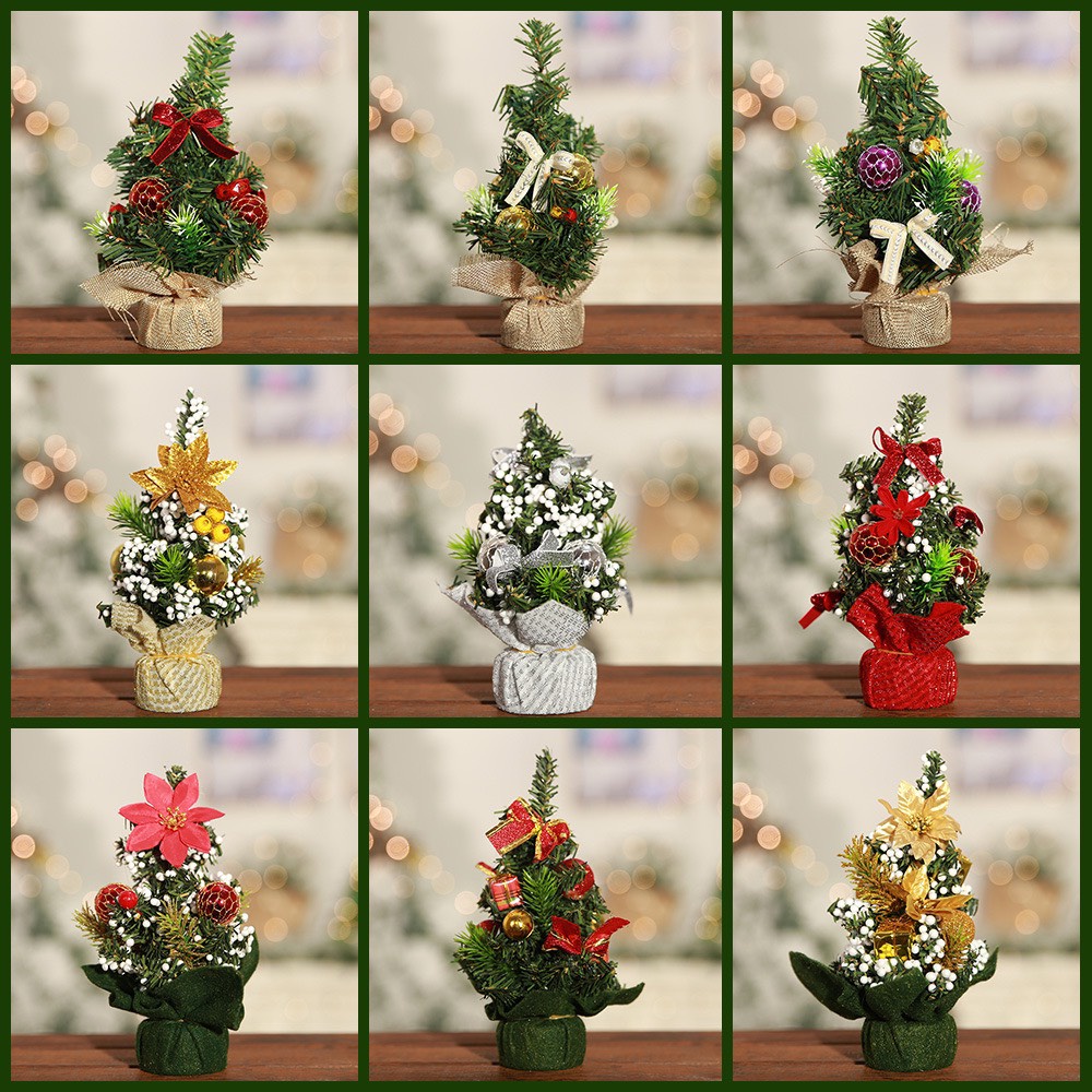 Cây thông noel nhí cao 20cm để bàn Mini