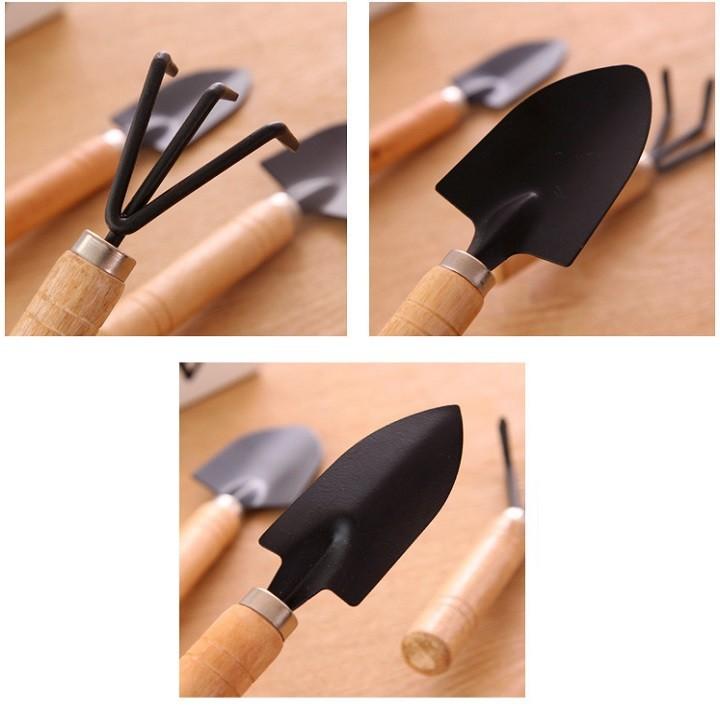 CUỐC XẺNG LÀM VƯỜN MINI CÁN GỖ 10CM BỘ 3 CÂY - DIY616