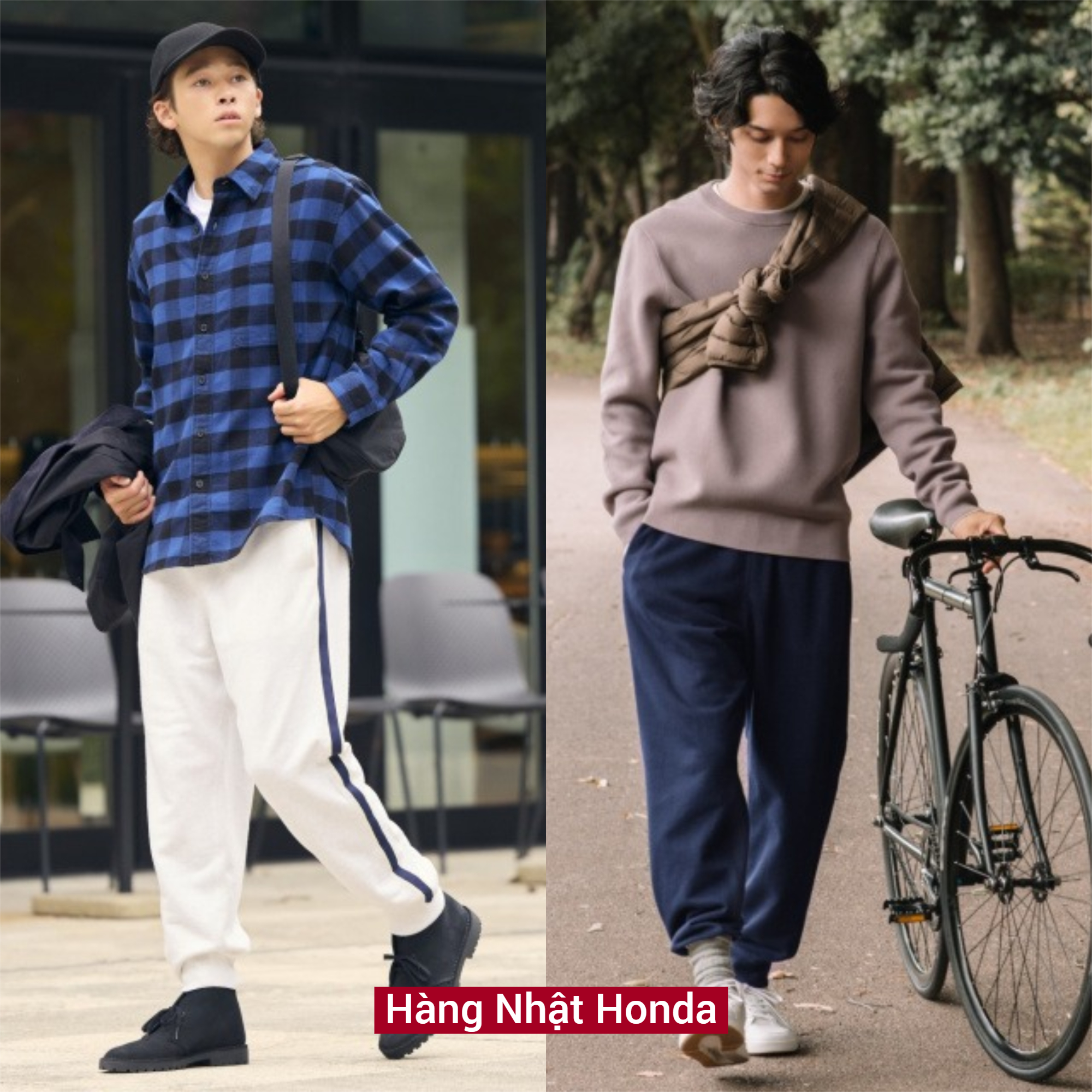 [Auth Uniqlo] Quần Nỉ Bo Gấu Nam - Tag Nhật