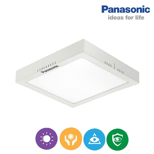 Đèn led ốp trần vuông 12w panasonic nnnc7632688/ nnnc7633688/ nnnc7637688