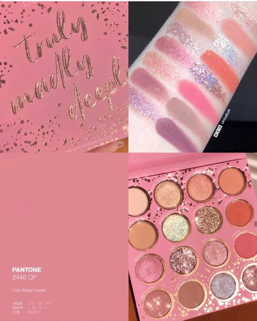 [Nhập RAISINGSTAR18, giảm 30k cho đơn 99k]Bảng Màu Mắt Colourpop Truly Madly Deeply