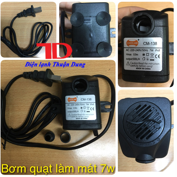 Máy bơm quạt làm mát 7W - Điện Lạnh Thuận Dung