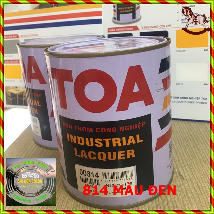 Sơn thơm công nghiệp Toa 814 màu đen
