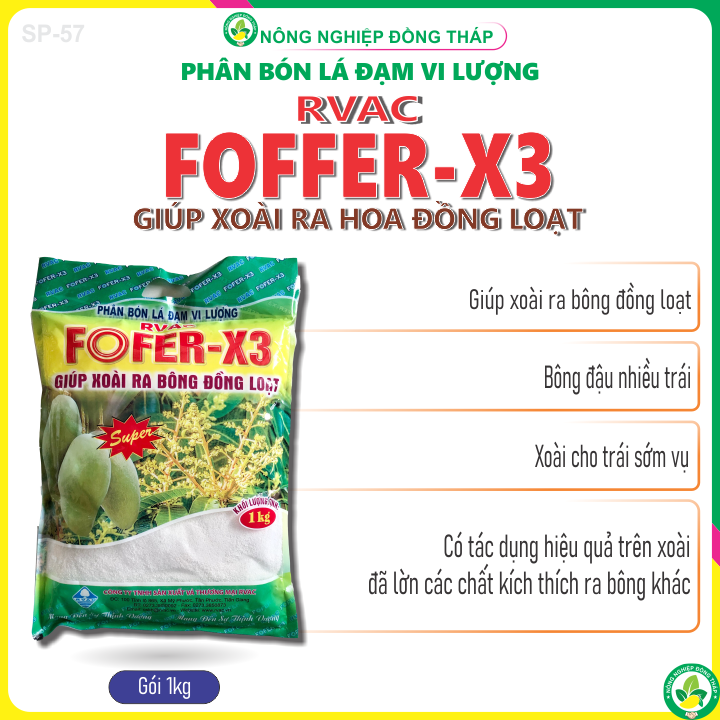 Phân bón lá đạm vi lượng rvac fofer-x3