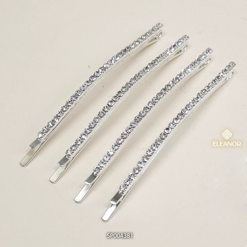 Kẹp tóc nữ Eleanor Accessories kẹp tóc mái đính đá lấp lánh bassic phụ kiện tóc 4381
