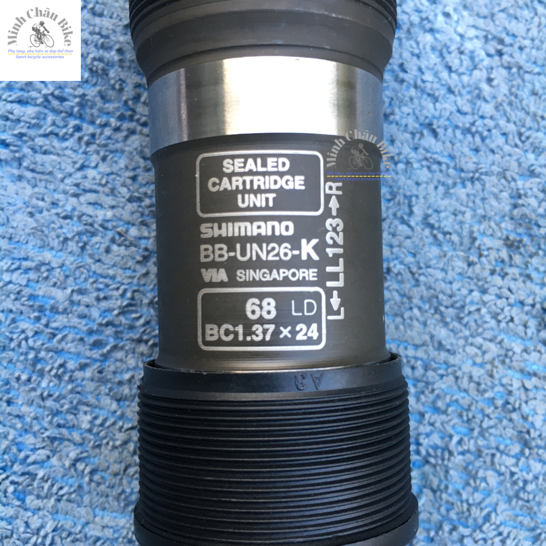 Trục giữa cốt vuông Shimano BB - UN26 123mm