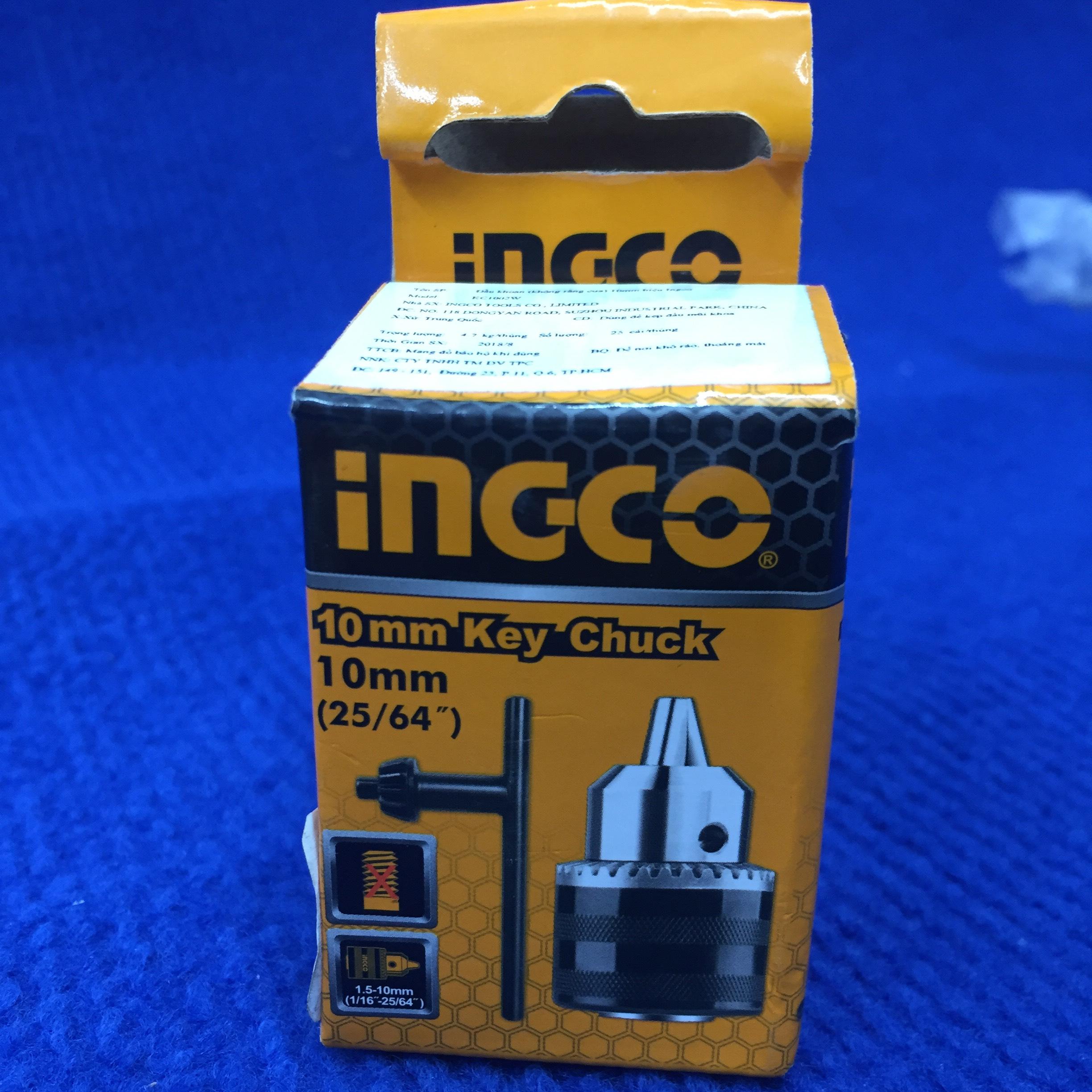 Đầu khoan không răng 10mm INGCO KC1002W