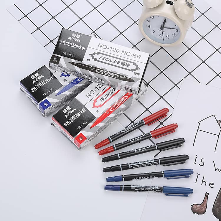Bút lông dầu kim 2 đầu mo.120 - minstore1