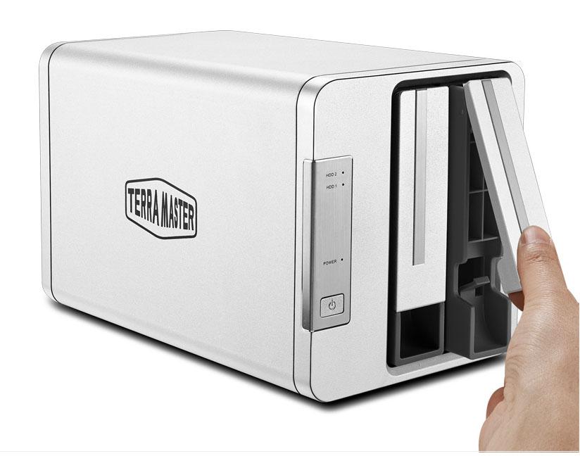 Bộ lưu trữ DAS TerraMaster D2-310 USB Type-C, 2 khay ổ cứng RAID