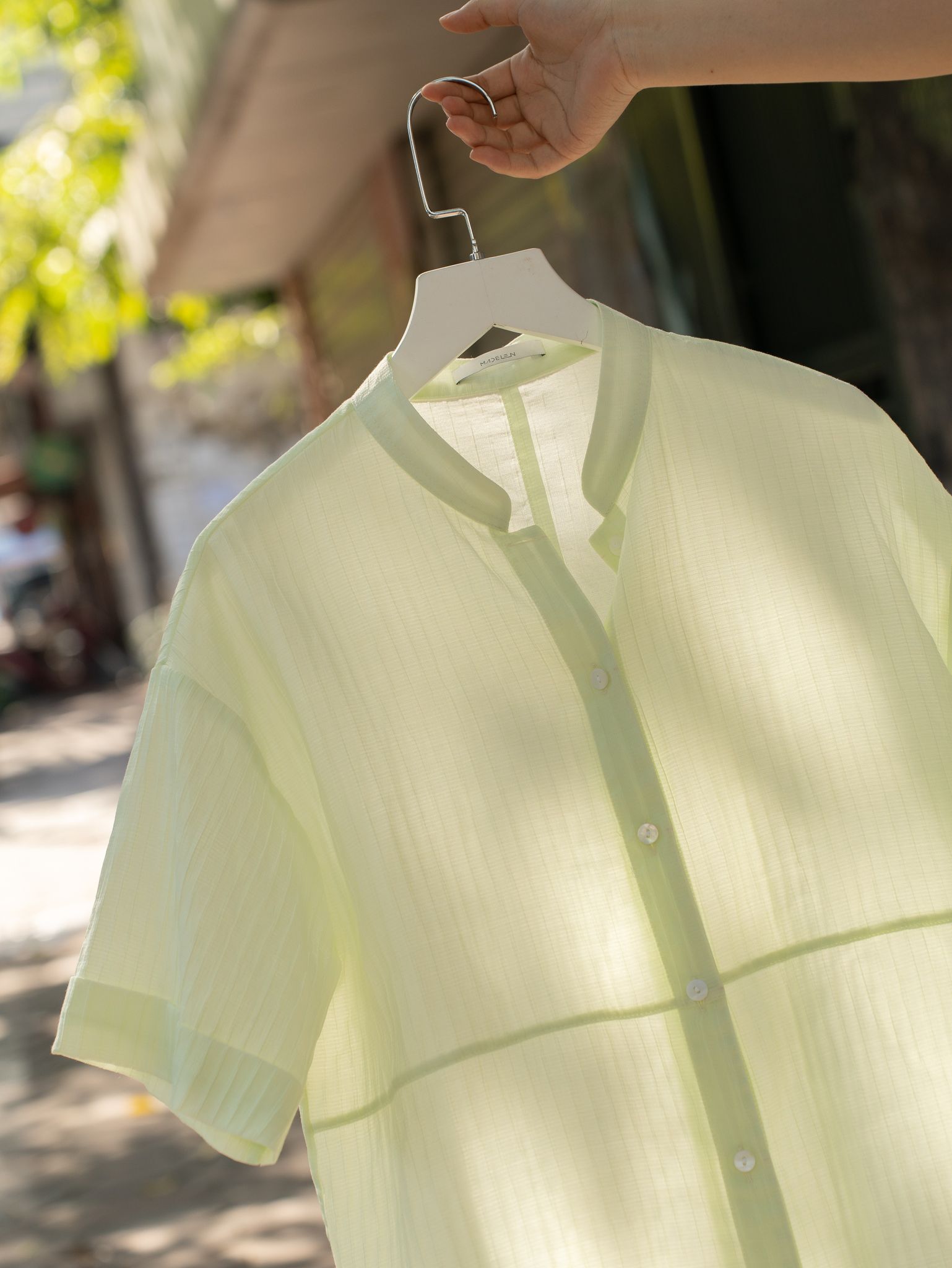 Sơ Mi Cổ Tàu Pastel Madelen