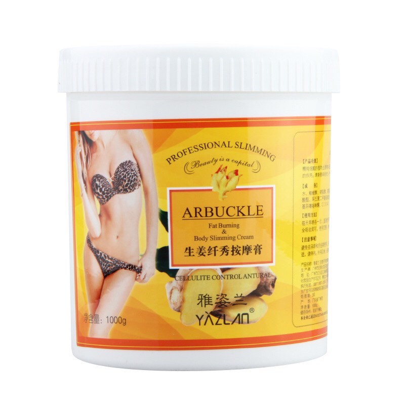 Kem tan mỡ bụng kem gừng giảm béo hũ 1kg