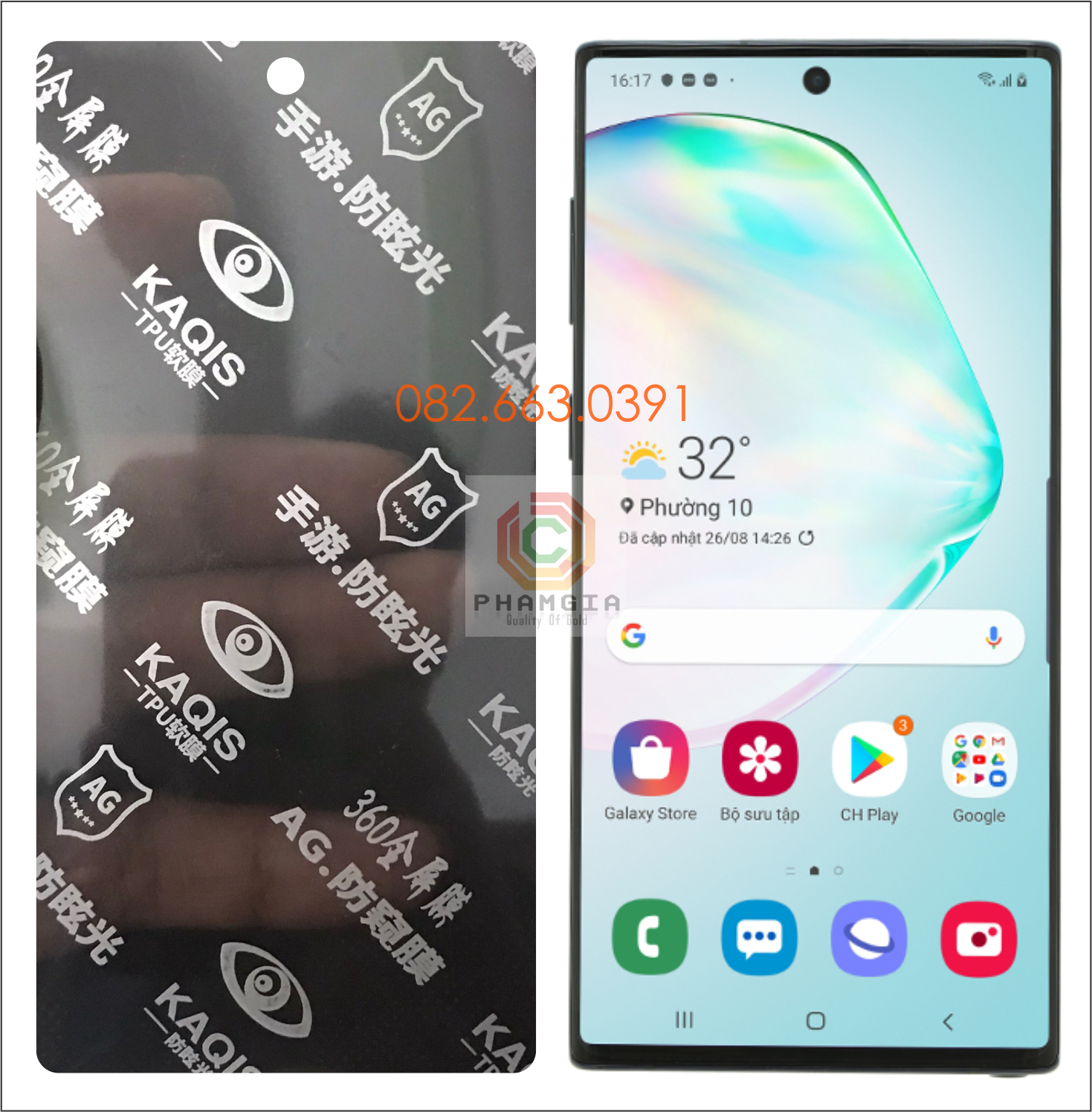 Dán PPF chống nhìn trộm Samsung Note 10 Note 10+ Note 10 Plus
