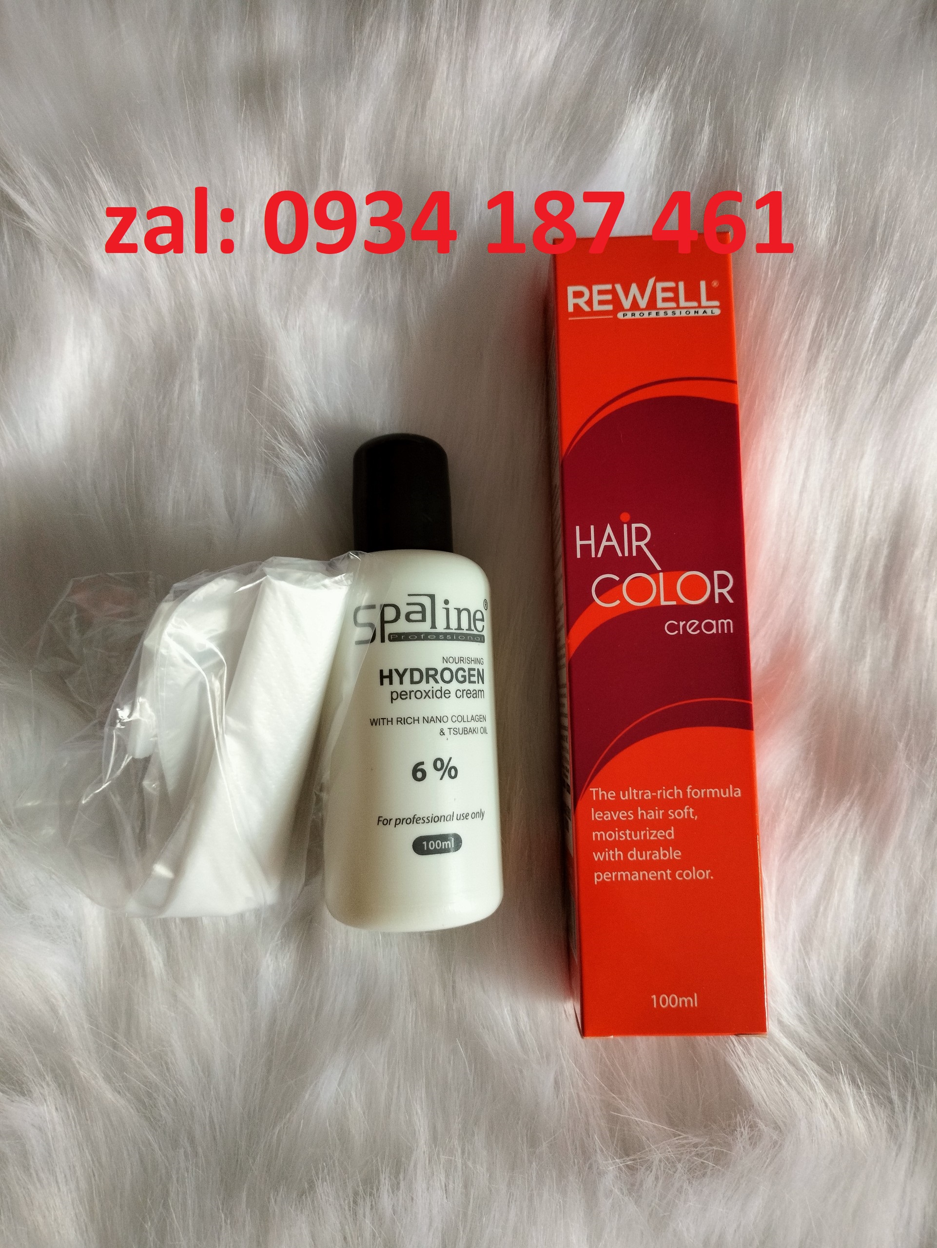 Combo nhuộm Rewell, oxy, bao tay