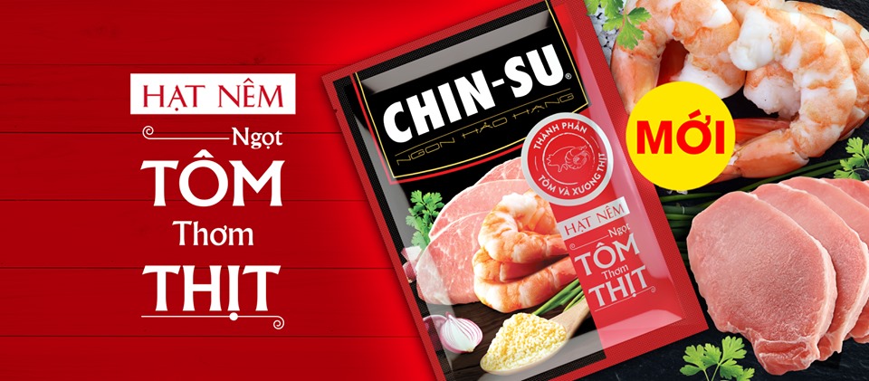 Hạt Nêm Chinsu Ngọt Tôm Thơm Thịt Túi 500g/ 1.8kg