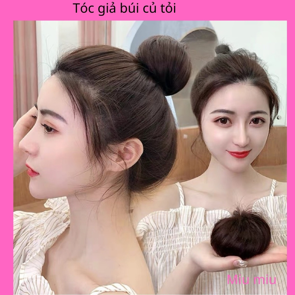 tóc giả búi củ tỏi