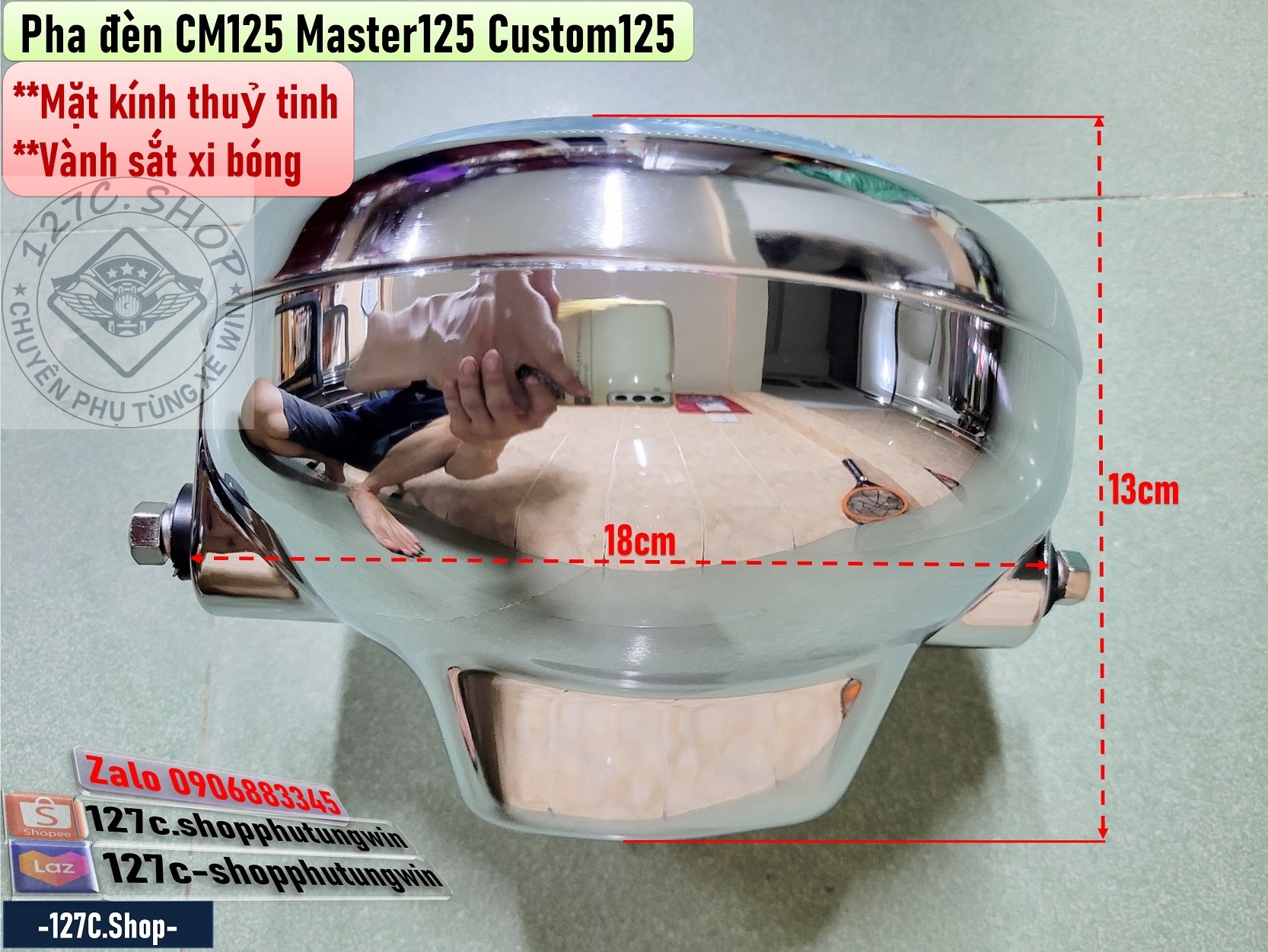 [HCM] Pha đèn Honda Master 125 Custom 125 CM125