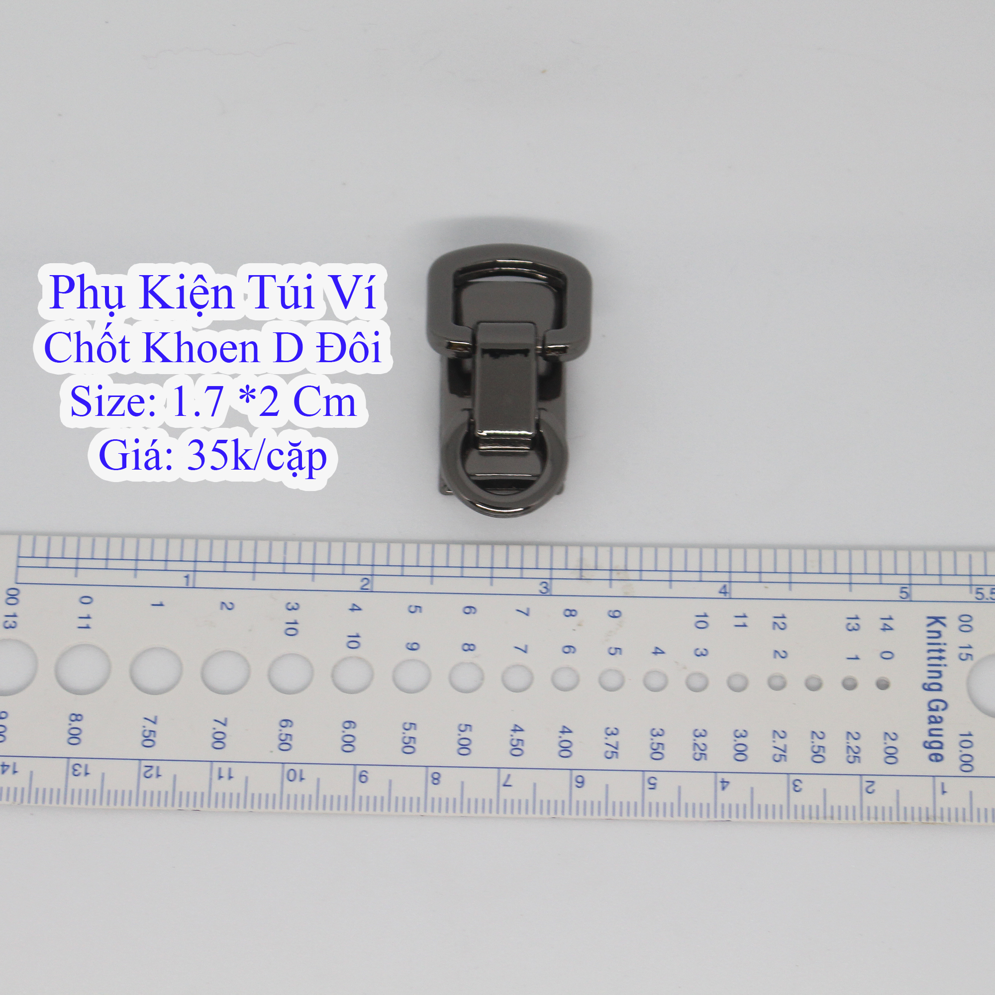 Chốt D Đôi làm túi xách (45k/Cặp)