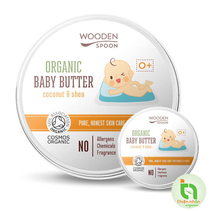 Kem dưỡng da hữu cơ cho trẻ sơ sinh và trẻ nhỏ Wooden Spoon 100ml Organic