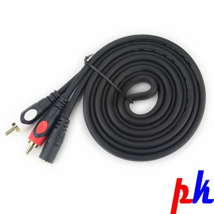 Jack chuyển 2 đầu AV sang 3.5 âm Dtech DT2641