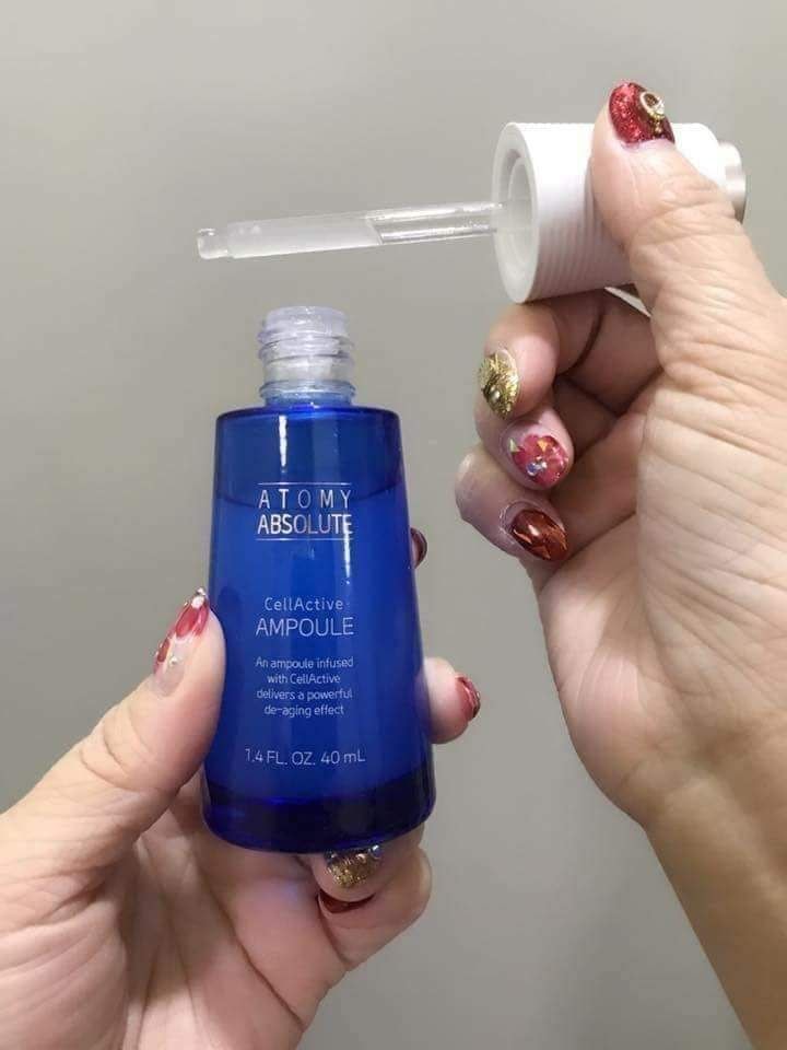 Tinh chất Tế bào gốc trẻ hóa da, tái tạo Collagen và phục hồi da căng bóng 50ml - Atomy absolute Cellactive ampoule - 애터미 앱솔루트 셀랙티브 앰플 - Атоми СеллАктив Ампула