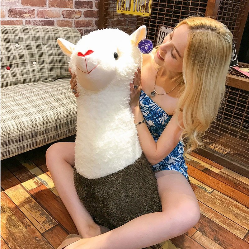 Gấu bông lạc đà alpaca rất đẹp hàng cao cấp vải lông mịn