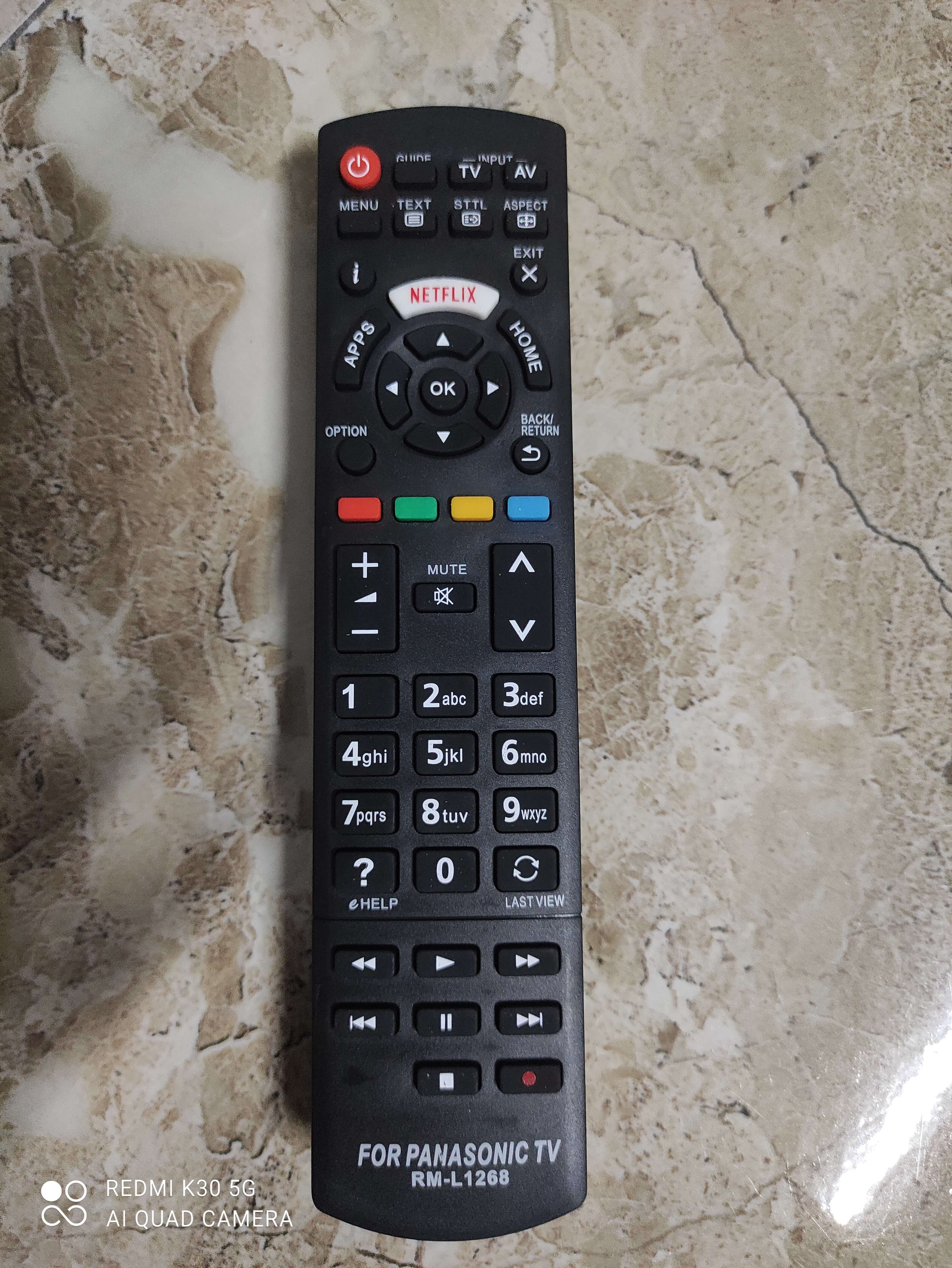 Điều khiển cho smartTV, LCD tivi Panasonic (mã RM-L1268)