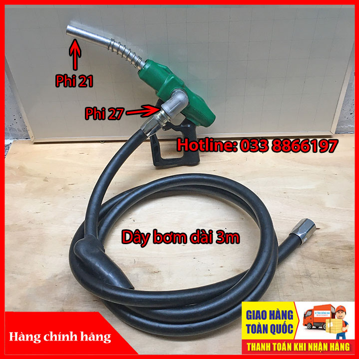 Bộ cò Tatsuno kèm 3 mét dây phi 27 chuyên dùng bơm xăng dầu