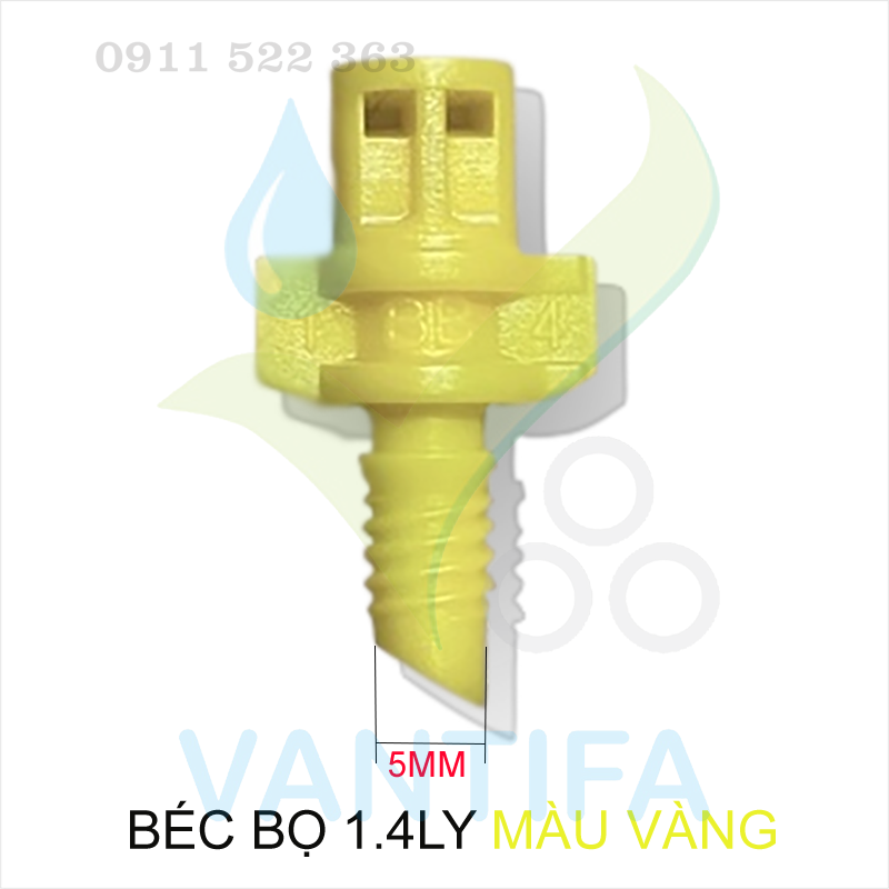 Béc bọ 1.4 - 180 độ màu vàng