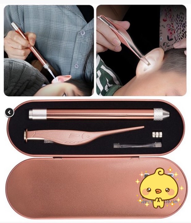 BỘ DỤNG CỤ LẤY RÁY TAI CÓ ĐÈN LED CAO CẤP SIÊU SÁNG