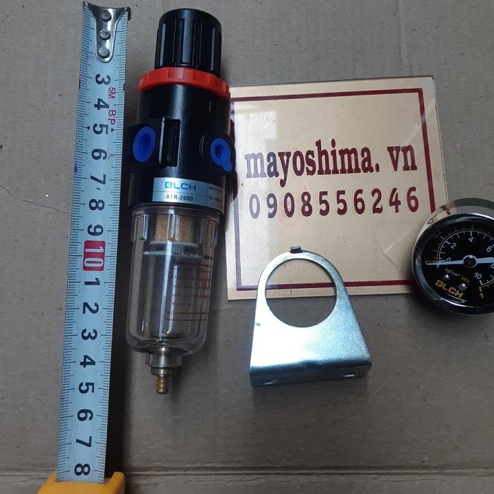 Bộ lọc nước cho máy nén khí có đồng hồ