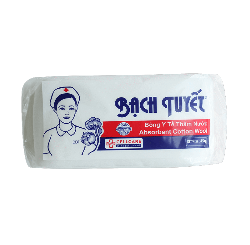 Bông Gòn Y Tế Bông Bạch Tuyết (Gói 45gr)