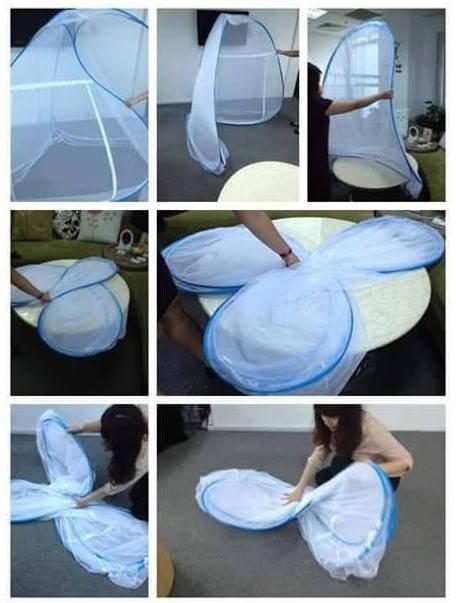 [HCM]Mùng Chụp Tự Bung Xếp Gọn 2m x 2m.