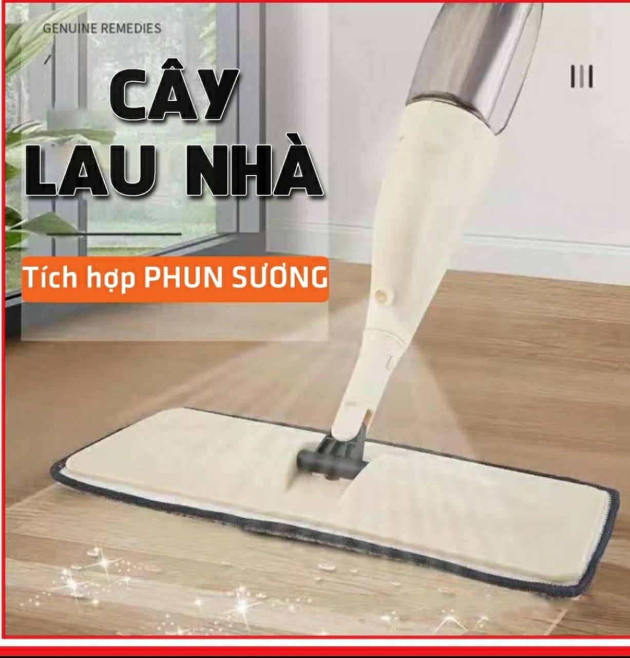 Cây Lau Nhà Phun Sương Cao Cấp, Lau Dọn Dễ Dàng 2 Trong 1 Đầu Xoay 360 Độ Giúp Vệ Sinh Nhanh Chóng.