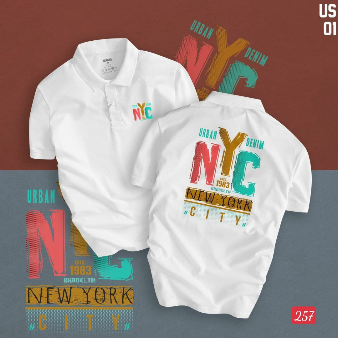 Áo thun ngắn tay có cổ nam chất cá sấu dày mát NYC, kiểu dáng Hàn Quốc siêu đẹp, áo polo nam full size (45-78kg) Kingshopps A03