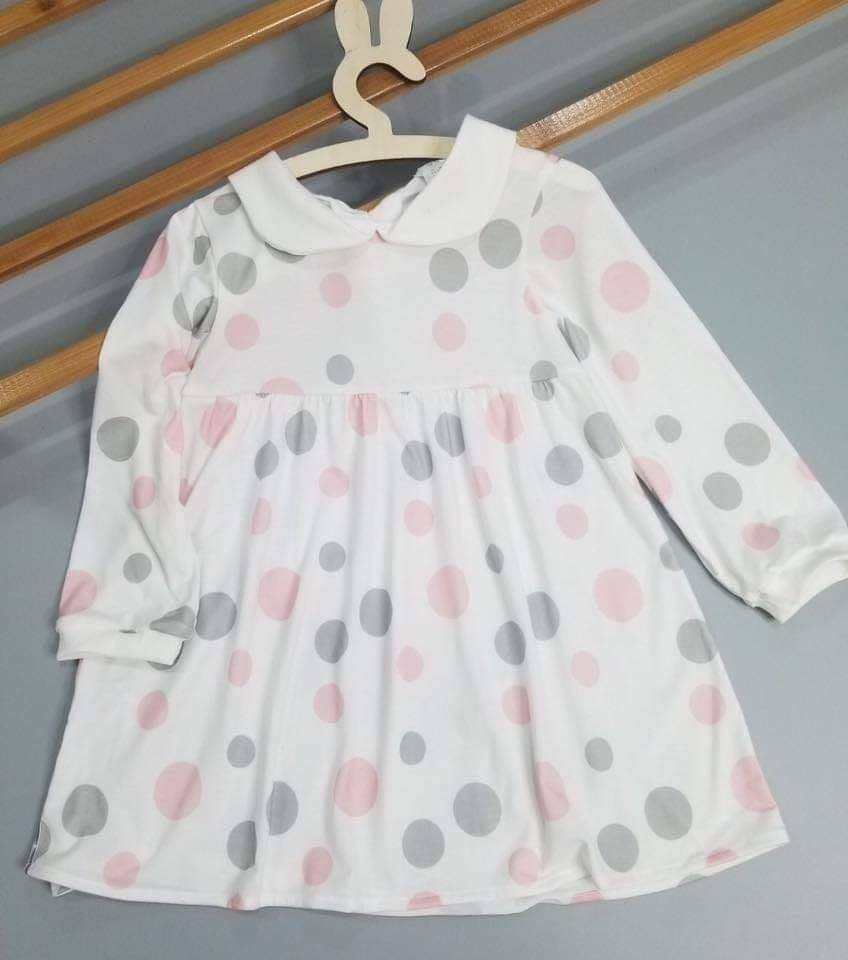 [HCM]Đầm thun bé gái dài tay dáng babydoll
