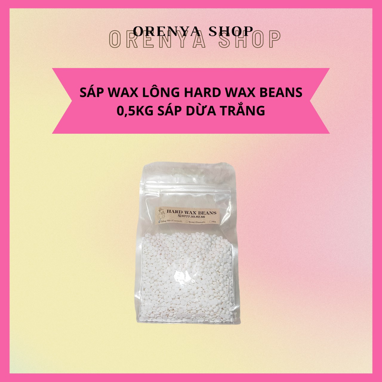 500g Sáp Hard Wax Beans