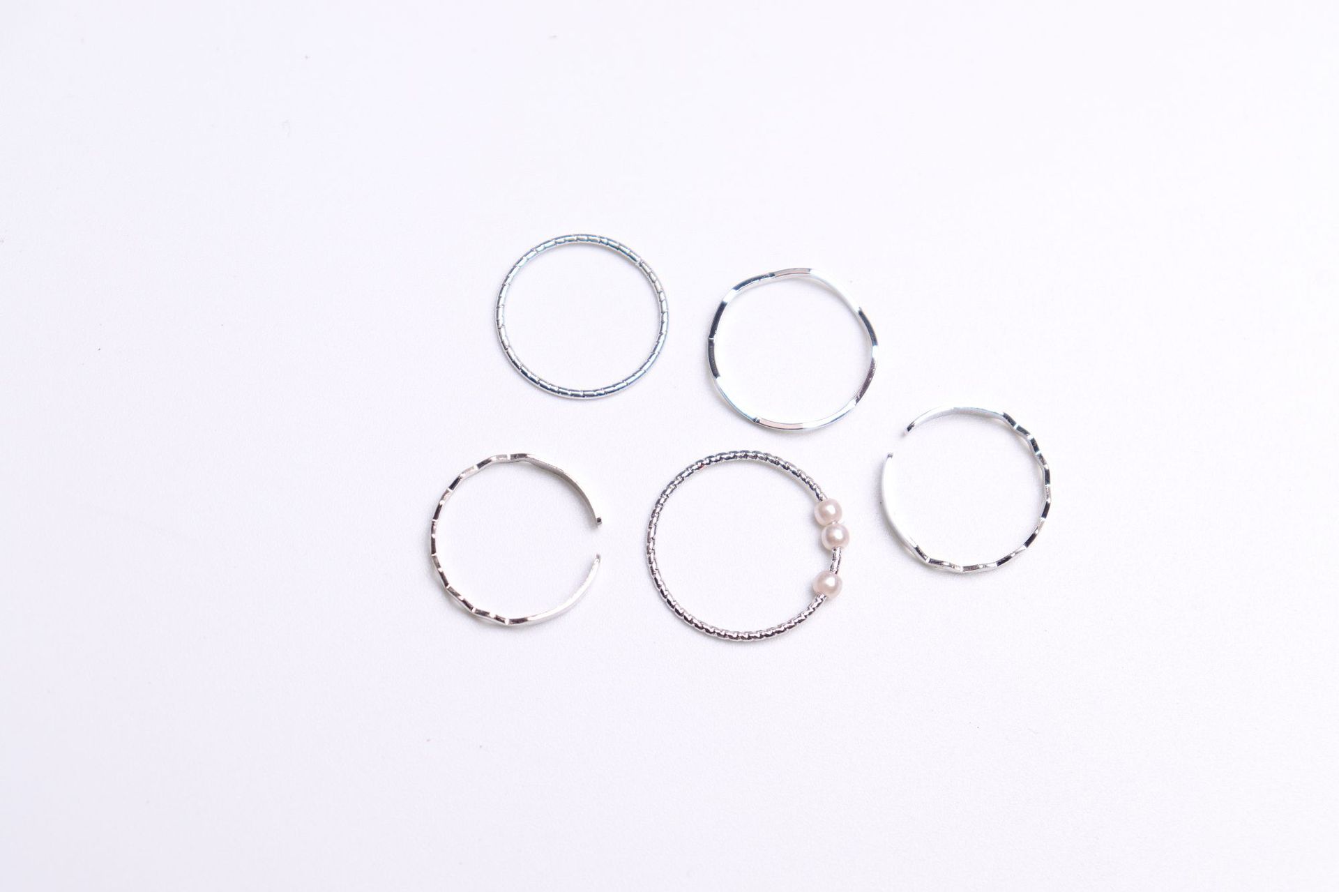[HCM]Set  5 Chiếc Nhẫn Ngọc Trai Phong Cách Hàn 5NHANNGOCTRAI01