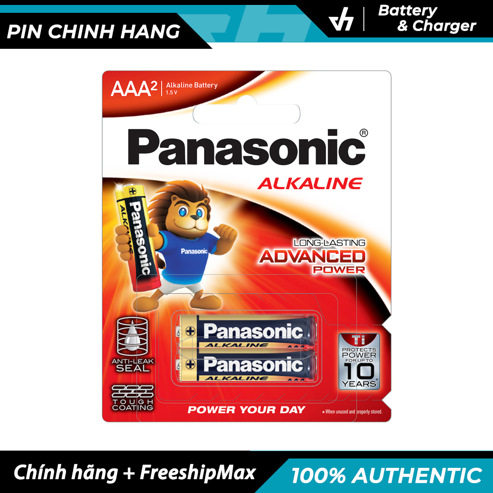 4 pin đũa AAA Panasonic LR03T - Pin kiềm Alkaline chống chảy