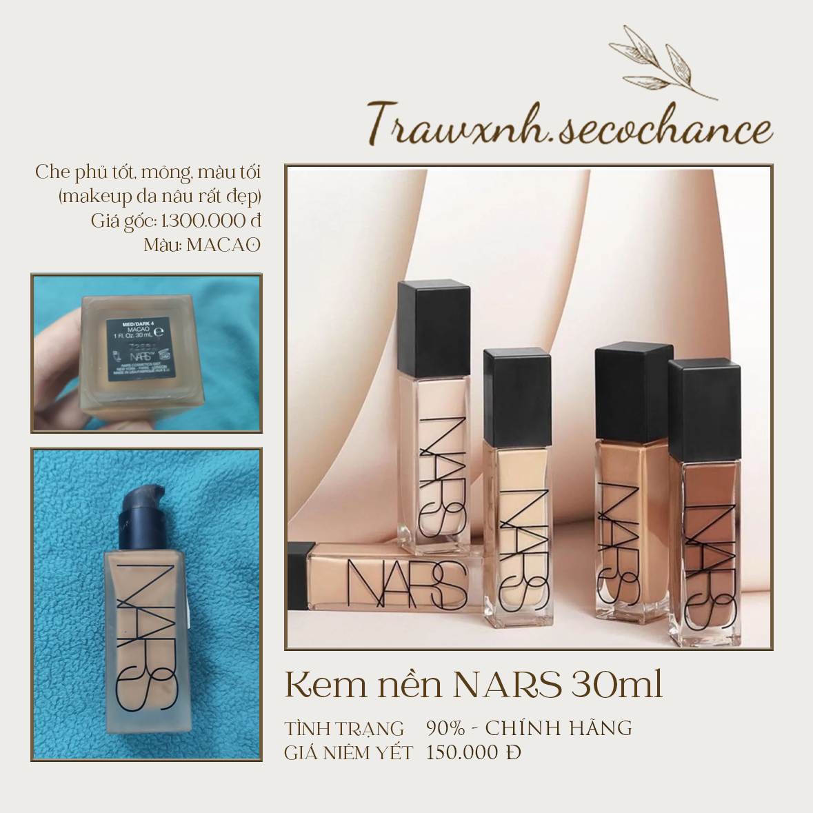 (THANH LÝ) KEM NỀN HIGHEND - AUTH GIÁ RẺ