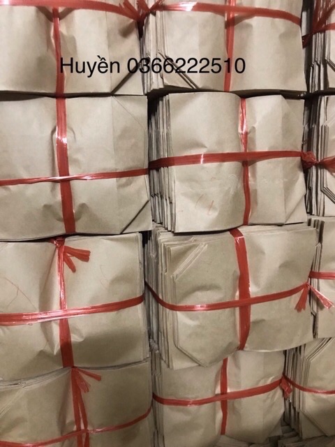 100 túi xi măng 0,5 kích thước 12x16 cm.