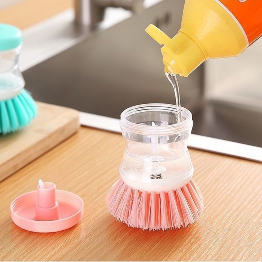 Cọ rửa chén bát có ngăn đựng nước rửa chén tiện dụng DANA