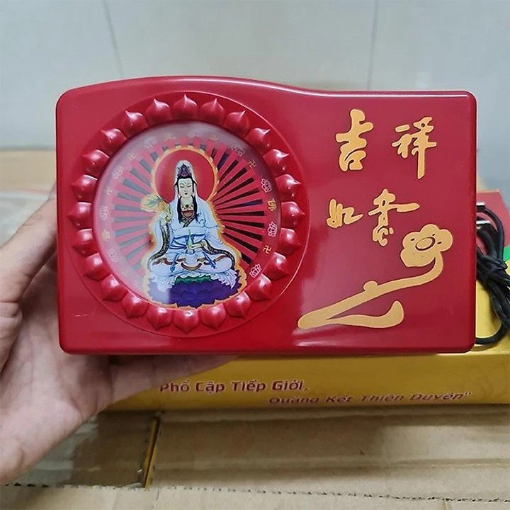 Đài niệm phật,Máy niệm phật tụng kinh cài sẵn 20 bài dùng được cả pin và cắm điện model HY-39
