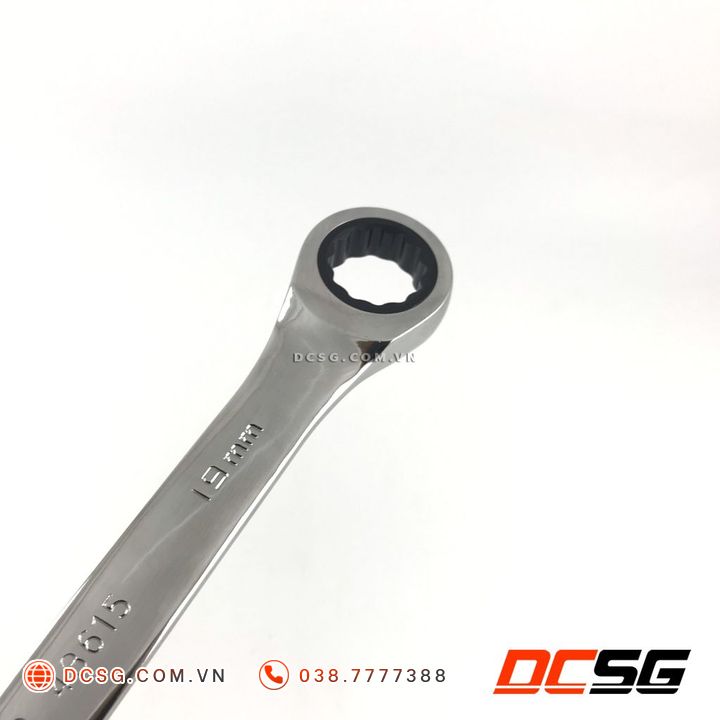 Cờ lê vòng miệng tự động 19mm Sata 43615