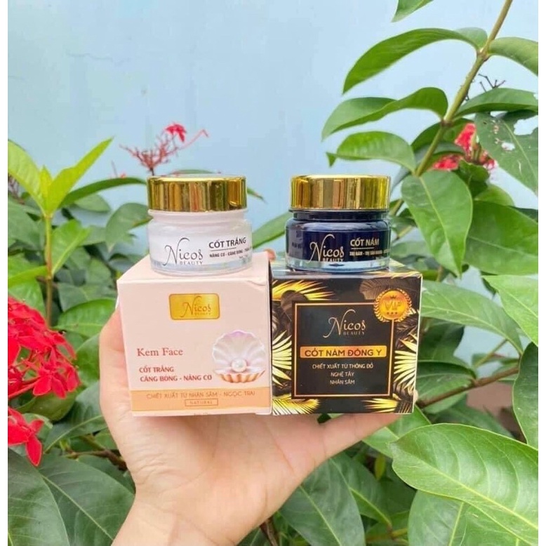 Combo kem cốt nám đông y nicos mẫu mới