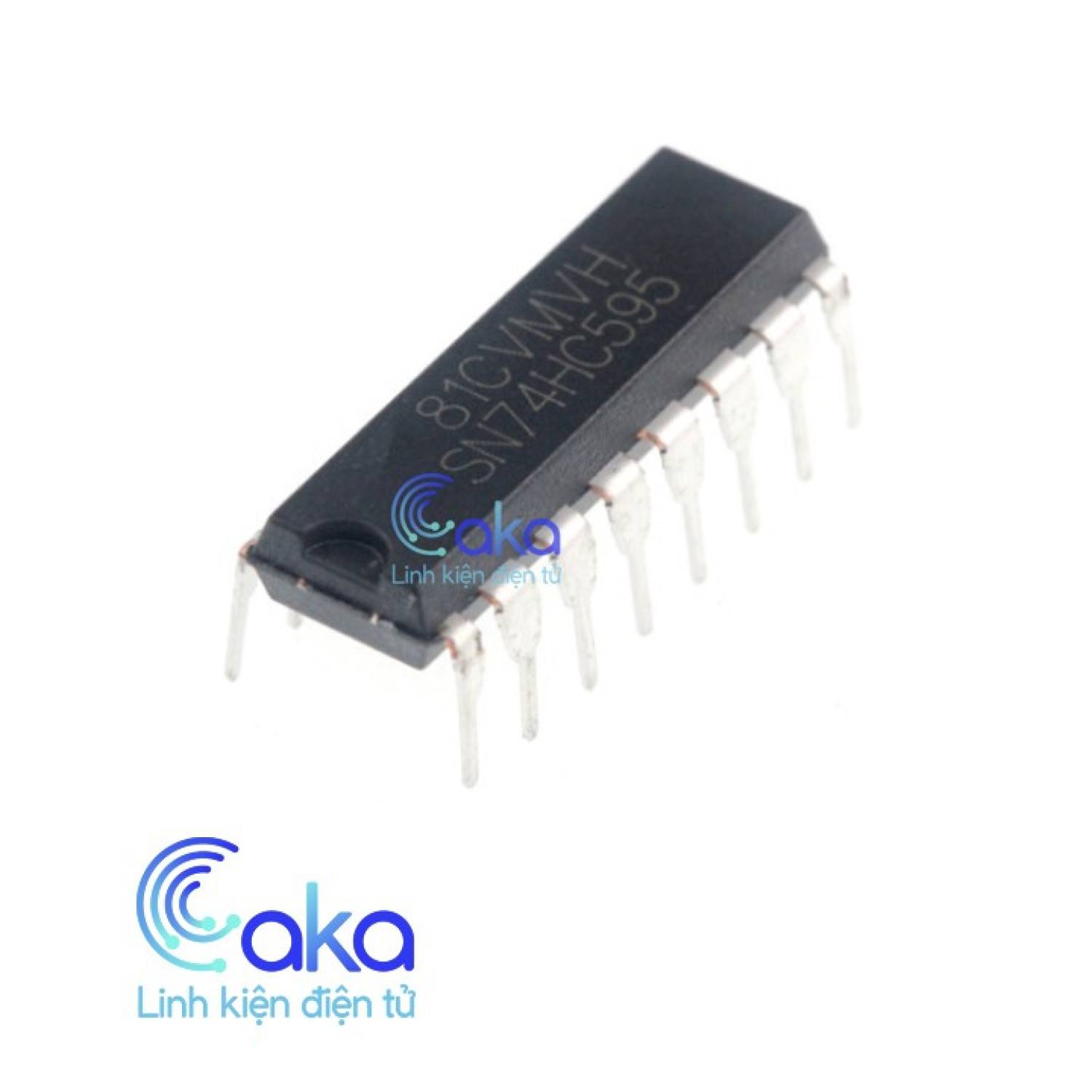 74hc595 sn74hc595n ic ghi dịch 8 bit dip16