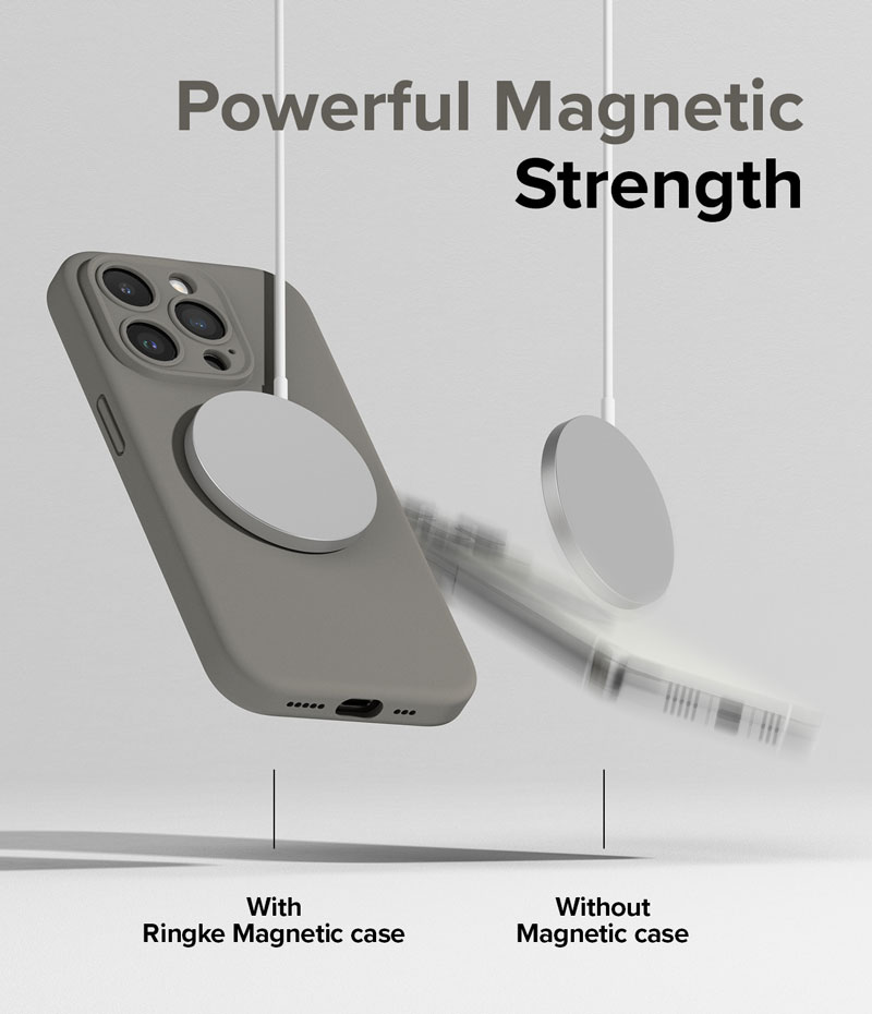 Ốp lưng iPhone 15 Pro Max/15 Pro/15 Plus/15 RINGKE Silicone Magnetic