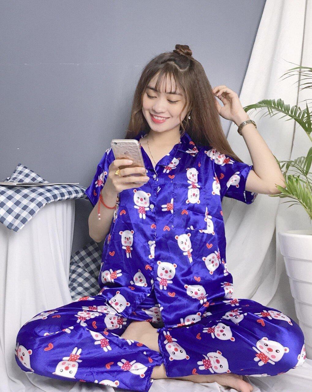 Đồ bộ pijama phi bóng tay ngắn quần dài