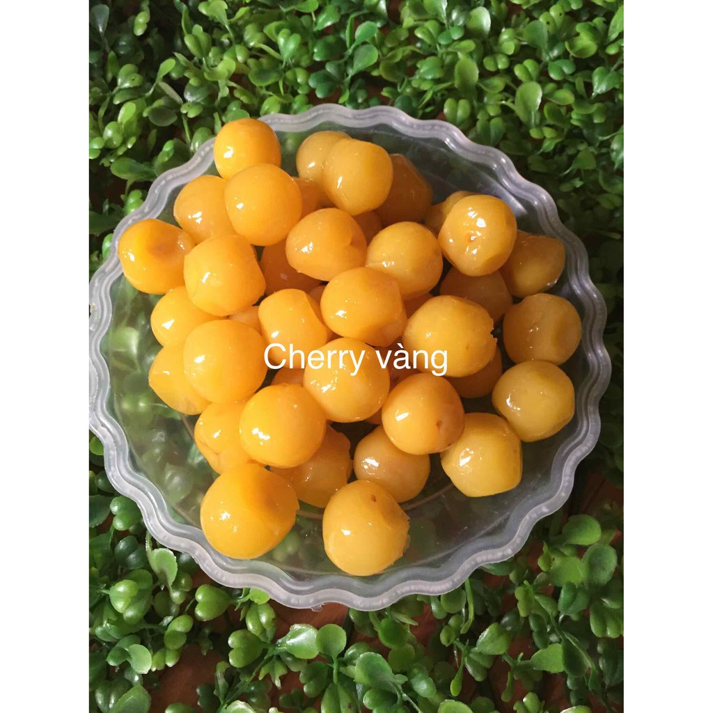500g mứt cherry vàng / đỏ ( trái lý )
